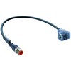 Connecteur RST 5-3-VC 1A-1-3-226 M12 d'électrovannes forme C industriels rallonges câble 0.3m